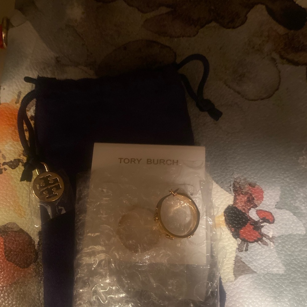 Gold hoop earrings